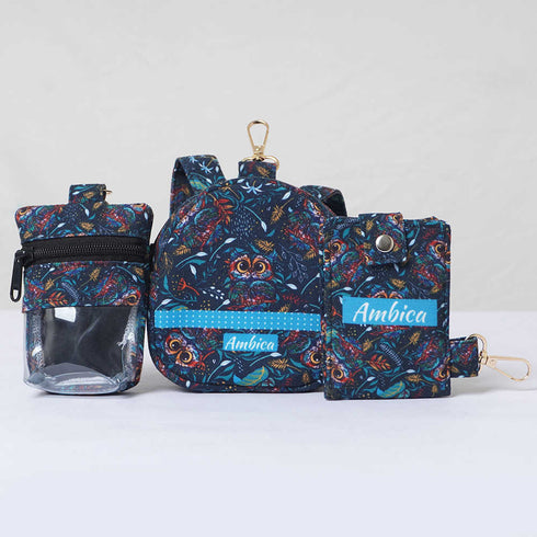 Personalised Backpack Keychain and Card Holder Combo