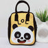 Personalised Panda Printed Canvas Lunch Bag