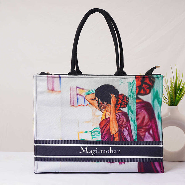 Personalised Photo Printed Box Bag