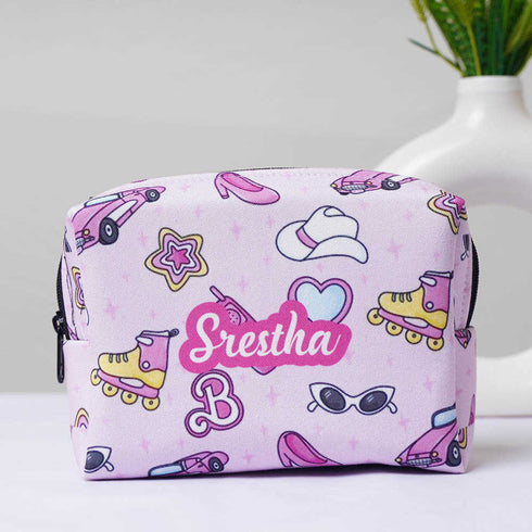 Personalised Pink Printed Kids Box Pouch