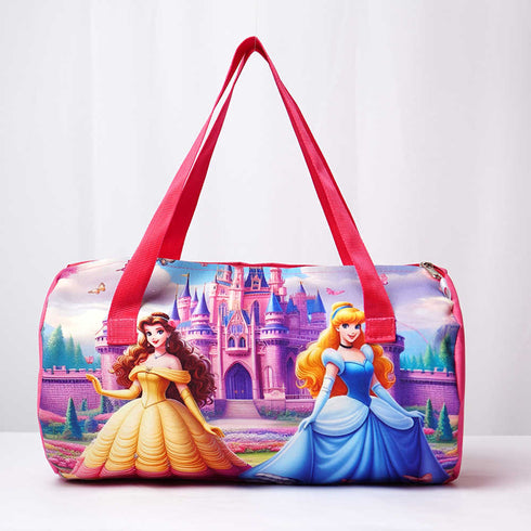 Personalised Princess Printed Kids Swimming Duffle Bag
