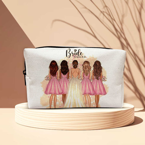 Personalised Printed Bridesmaid Box Pouch