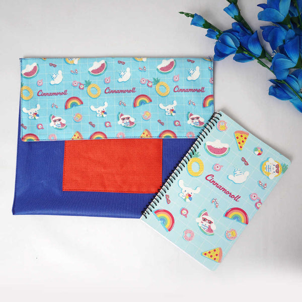 Personalised Rainbow Printed Kids Document Folder & Diary
