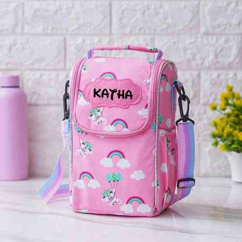 Personalised Rainbows Printed Kids Lunch Bag
