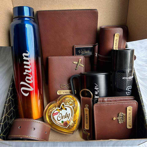 Personalised Wallet Combo Gift Set With Charm