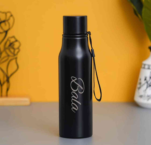 Personalised Steel Bottle - Black