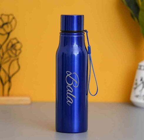 Personalised Steel Bottle - Blue
