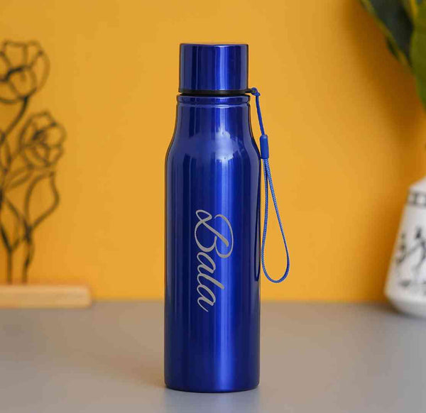 Personalised Steel Bottle - Blue