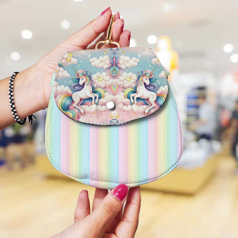 Personalised Unicorn Printed Sling Bags for Kids