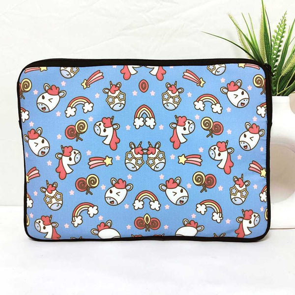 Personalised Unicorns Printed Kids Laptop Sleeve/Cover