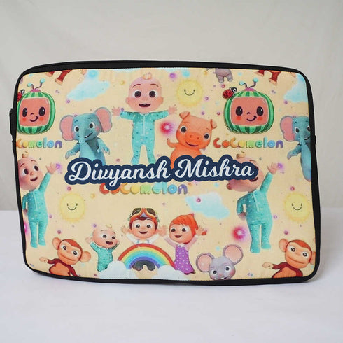Personalised Laptop Sleeve/Cover & Box Pouch Kids Combo
