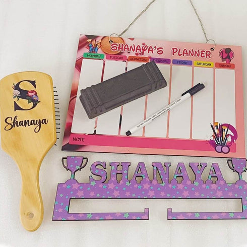 Personalised Weekly Planner Gift Combo For Kids