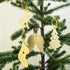 Personalized Gold Acrylic Christmas Ornament Set of 4