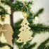 Personalized Gold Acrylic Christmas Ornament Set of 4