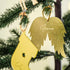 Personalized Gold Acrylic Christmas Ornament Set of 4