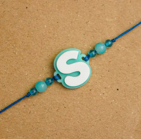 Personalized 3D Alphabet Acrylic Rakhi