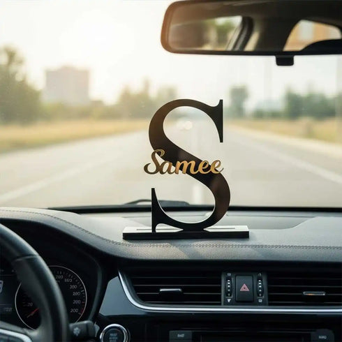 Personalized 3D Name Cutout Car Dashboard