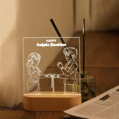 Personalized 3D Night Lamp Gift for Brothers and Sisters