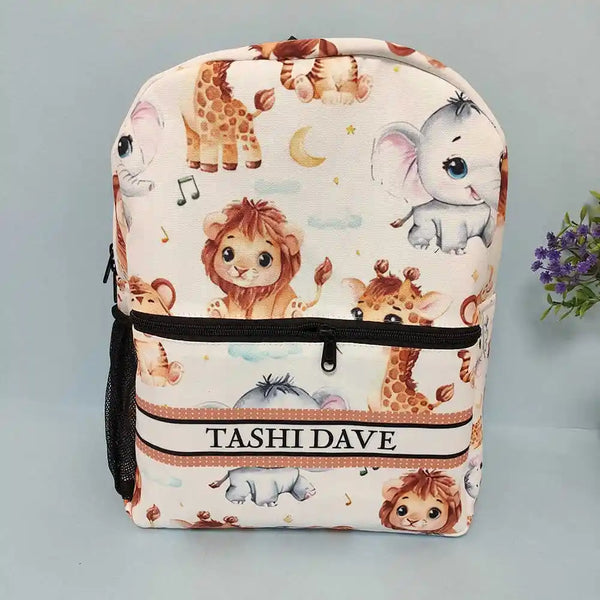 Personalized Animal Printed Backpack for Kids