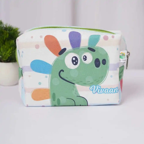 Personalized Animal Printed Box Pouch for Kids