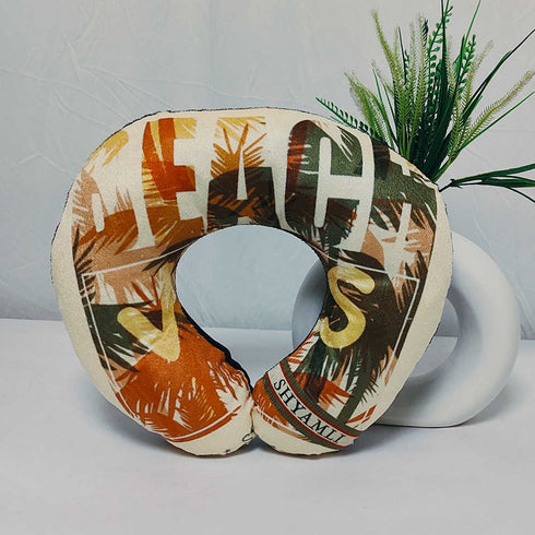 Personalized Beach Printed Neck Pillow