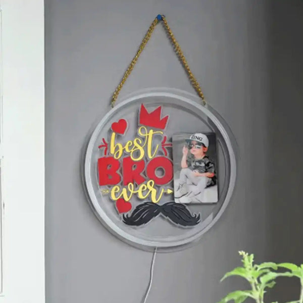 Personalized Best Bro Neon Light Hanging