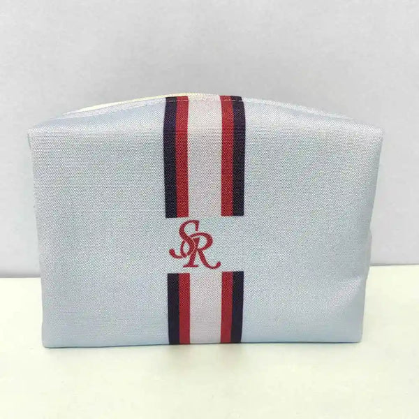 Personalized Blue Printed Box Pouch for Women