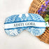 Personalized Blue Printed Eye Mask