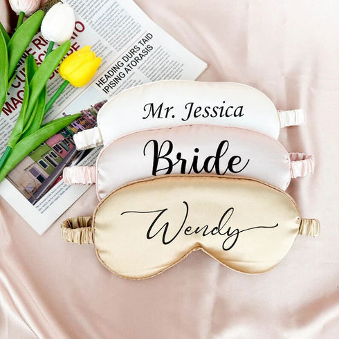 Personalized Bride Printed Eye Mask
