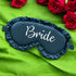 Personalized Bride Printed Satin Eye Mask