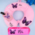 Personalized Butterfly Printed Kids Neck Pillow Combo
