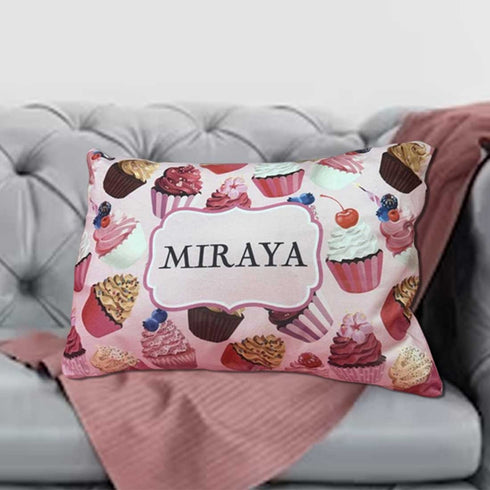 Personalized Cake Printed Pillow - Uncommongifts.in