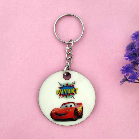 Personalized Car Printed Keychain for Kids