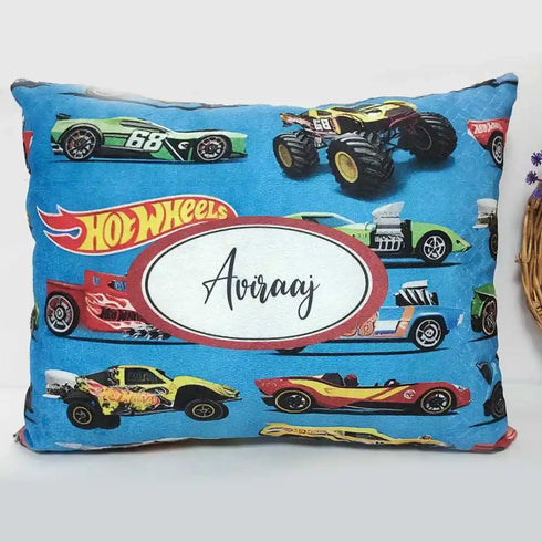 Personalized Car Printed Kids Pillow
