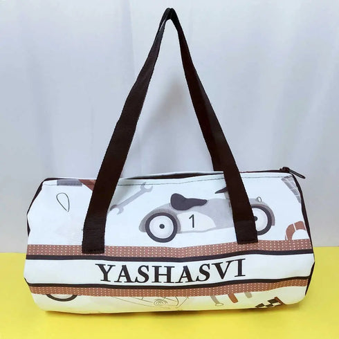 Personalized Duffle Bag with Box Pouch Combo for Kids