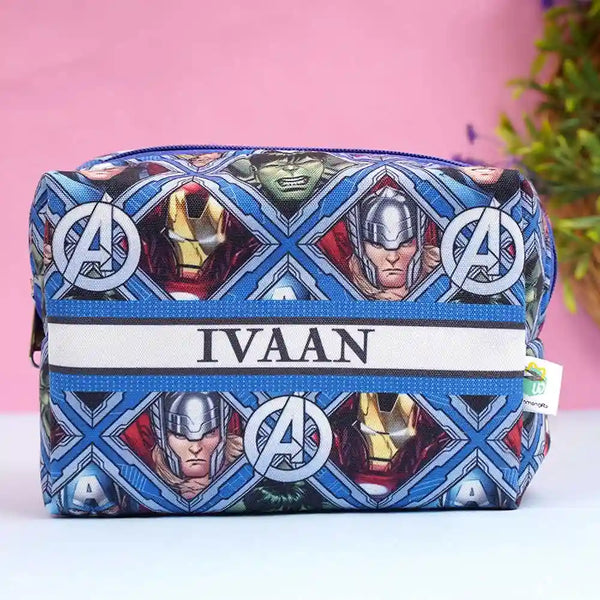 Personalized Cartoon Printed Box Pouch For Kids