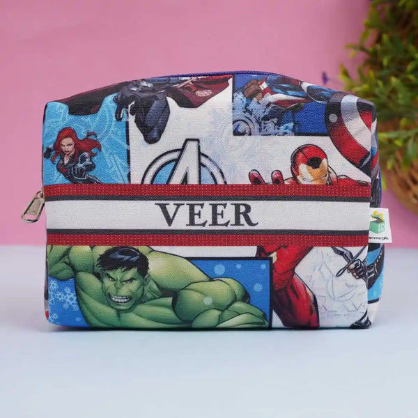 Personalized Cartoon Printed Box Pouch For Kids