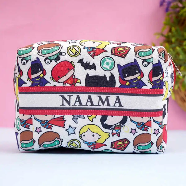 Personalized Cartoon Printed Box Pouch For Kids