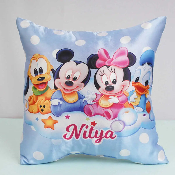 Personalized Cartoon Printed Cushion for Kids