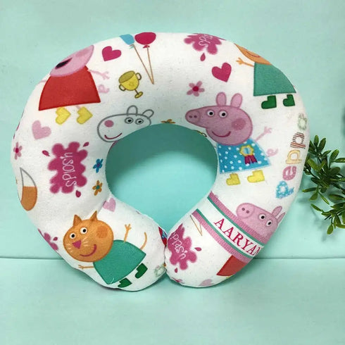 Personalized Cartoon Printed Kids Neck Pillow