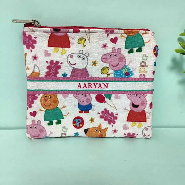 Personalized Cartoon Printed Kids Wet Pouch