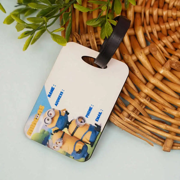 Personalized Cartoon Printed Luggage Tag for Kids