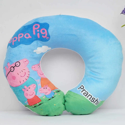 Personalized Cartoon Printed Neck Pillow for Kids