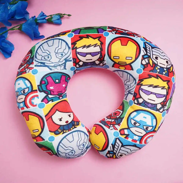 Personalized Cartoon Printed Neck Pillow for Kids