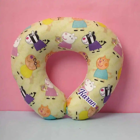 Personalized Cartoon Printed Neck Pillow for Kids