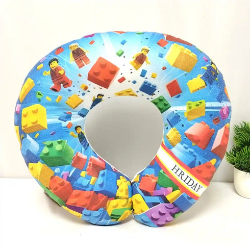 Personalized Cartoon Printed Neck Pillow for Kids