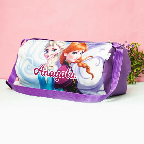 Personalized Cartoon Printed Sling Duffle Bag for Kids