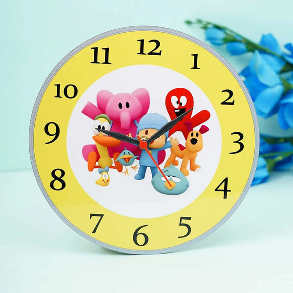 Personalized Cartoon Wall Clock for Kids