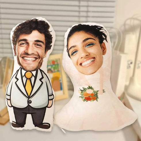 Personalized Couple Photo Face Pillow
