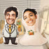 Personalized Couple Photo Face Pillow
